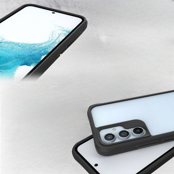 Etui do Samsung Galaxy A54 5G, Fusion Hybrid, przezroczyste / czarne