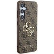 Etui GUESS do Samsung Galaxy A55, 4G Big Metal Logo, brązowe