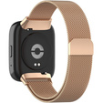 Pasek Bransoleta Milanese do Xiaomi Redmi Watch 3 Active, Różowa Rose Gold