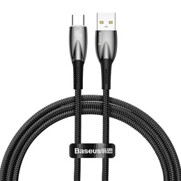 Baseus Glimmer – wytrzymały kabel USB-A do USB-C 100W, 2 m - czarny