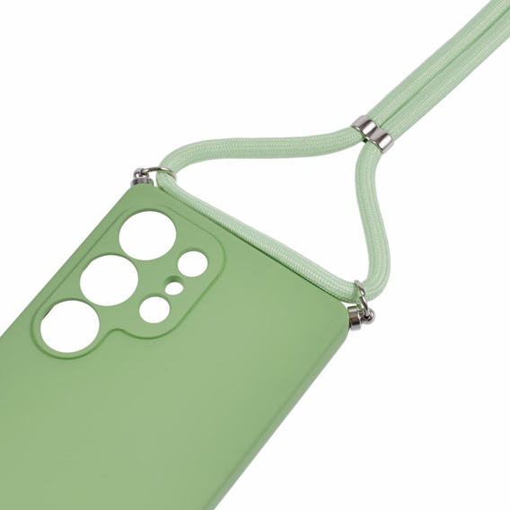 Etui  do Samsung Galaxy S25 Ultra z paskiem na ramię– zielone