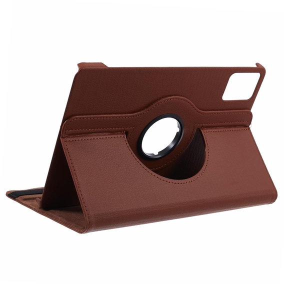 Etui do Lenovo Tab M11, Obrotowe 360, brązowe