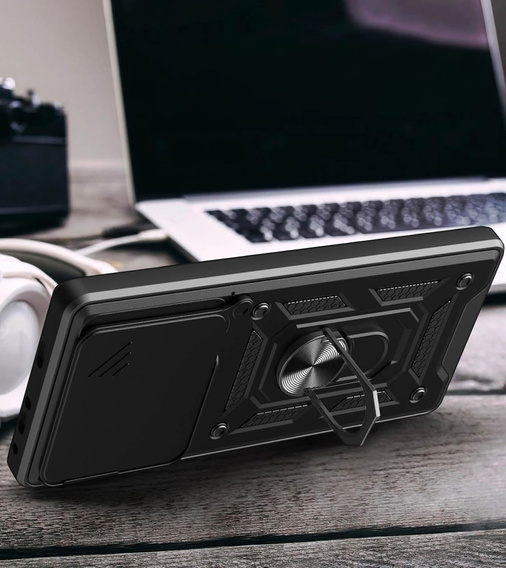 Etui pancerne do Xiaomi Poco F7 Ultra, CamShield Slide, czarne