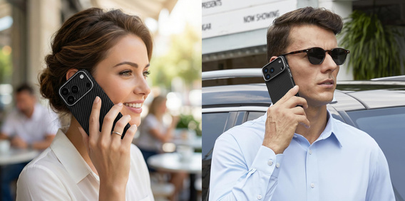 Etui ERBORD Full Kevlar do MagSafe do iPhone 17 Pro