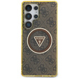 Etui GUESS Magnetic IML Metal Glitter 4G Circle Triangle do Samsung Galaxy S25 Ultra