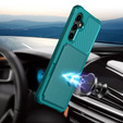 Etui do Samsung Galaxy S23 FE, Card Holder Kickstand, zielone
