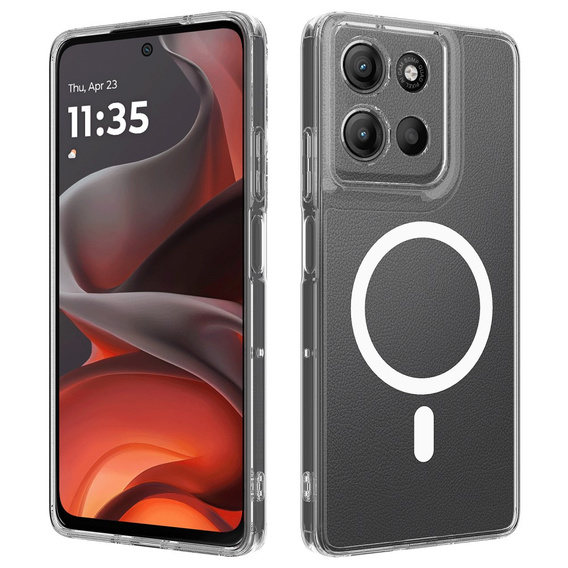 Etui przezroczyste z funkcją MagSafe do Motorola Moto G15 / G15 Power 4G