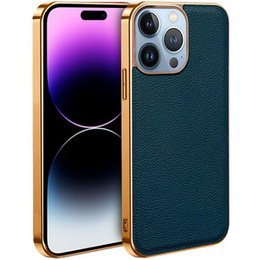 Etui do iPhone 13 Pro, Cowhide Leather, zielone