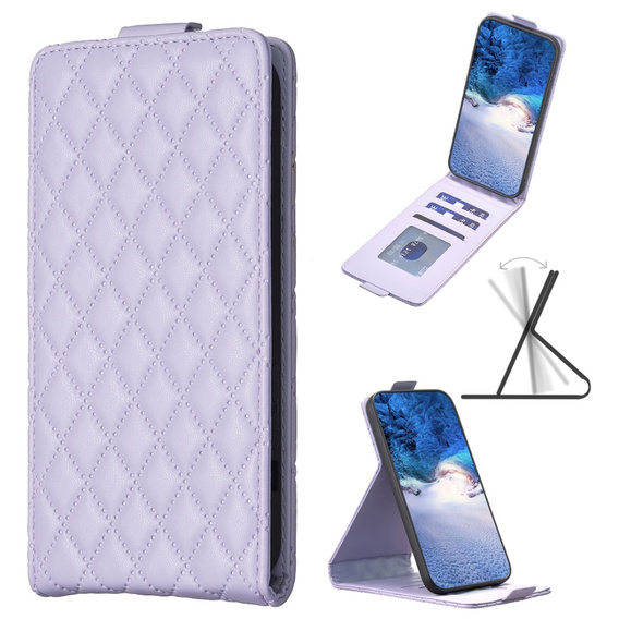 Etui z klapką do Motorola Edge 40 5G, Wallet, BINFEN COLOR, fioletowe