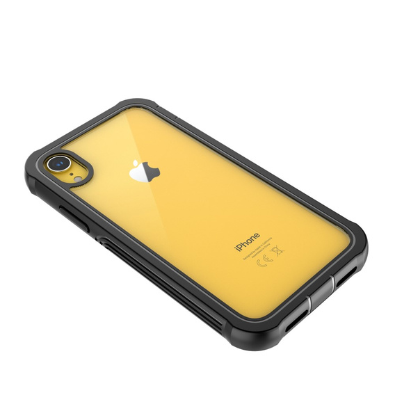 Etui do iPhone XR, Shockproof, z folią, czarne