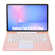 Futerał z klawiaturą bezprzewodową i touchpadem do tabletu Samsung Galaxy Tab S10 FE+ Plus X620/X626B - różowy