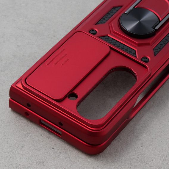 Etui pancerne do Samsung Galaxy Z Fold5 5G, CamShield Slide, czerwone