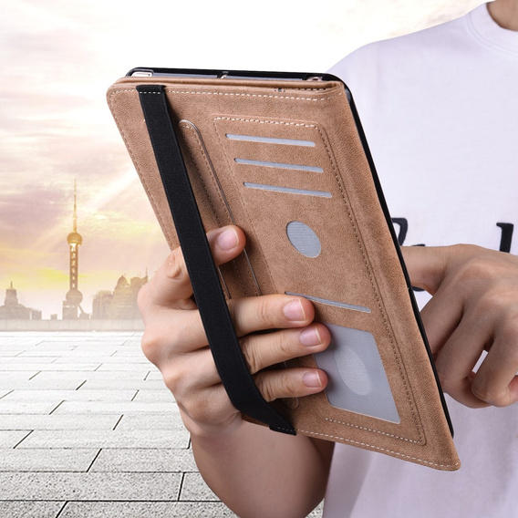 Etui do Lenovo Tab P11 Gen 2 TB350FU TB350XU 11.5", Classic, z miejscem na rysik, brązowe