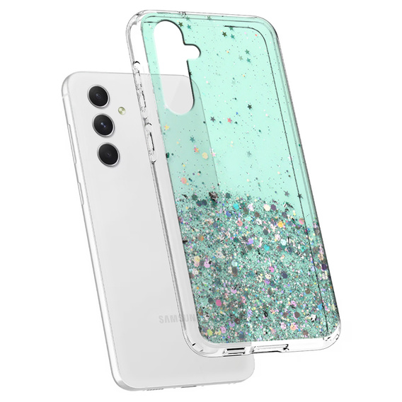 Etui do Samsung Galaxy A54 5G, Glittery, zielone