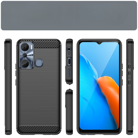 Etui do Infinix Hot 20i, Karbon, czarne