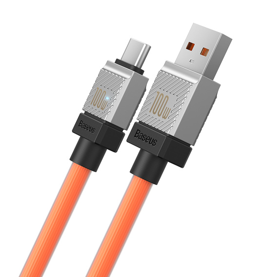 Baseus CoolPlay kabel USB-A USB-C 1 m 100 W - Pomarańczowy