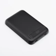 Power bank Blue Star W0553, 5000 mAh, MagSafe, podstawka – czarny