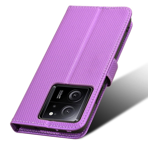 Etui z klapką do Xiaomi 13T / 13T Pro / Redmi K60 Ultra, Smart Magnet, fioletowe