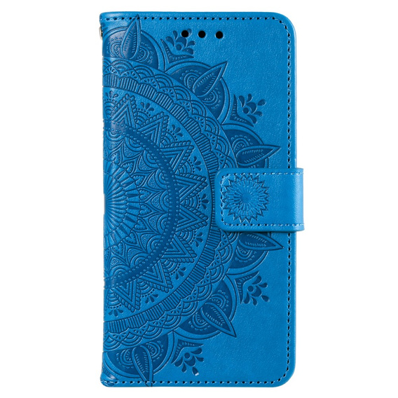 Etui z klapką do Xiaomi Redmi A3, Mandala, niebieskie