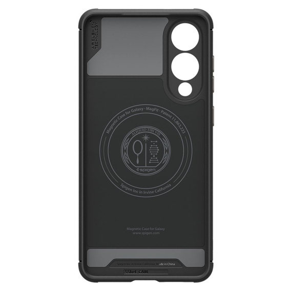 Etui Spigen Core Armor Mag z MagSafe do Samsung Galaxy S25 Edge – matowa czerń + Szkło Hartowane 9H