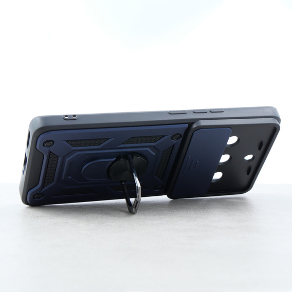 Etui pancerne do Realme 11 Pro 5G / 11 Pro+ 5G, CamShield Slide, niebieskie