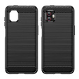 Zestaw Etui Karbon do Samsung Galaxy Xcover 6 Pro 5G, Czarne + Szkło 9H