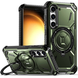 Etui do Samsung Galaxy S23, Heavy Duty Ring, zielone