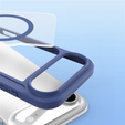 Etui Dux Ducis do iPhone 17 Air, Skin X Pro,  z klapką, do MagSafe, granatowe