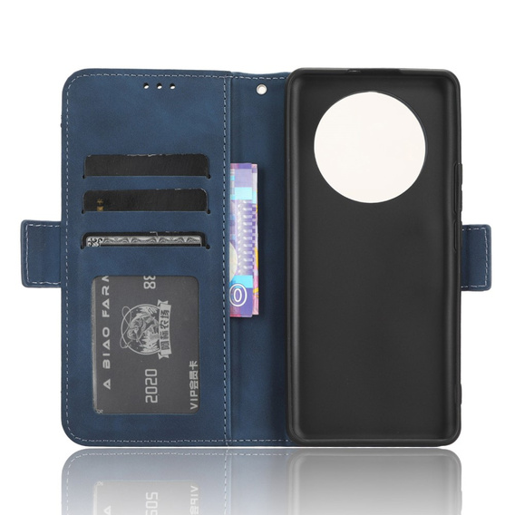 Etui z klapką do Realme 11 Pro 5G / Pro+ 5G, Card Slot, granatowe