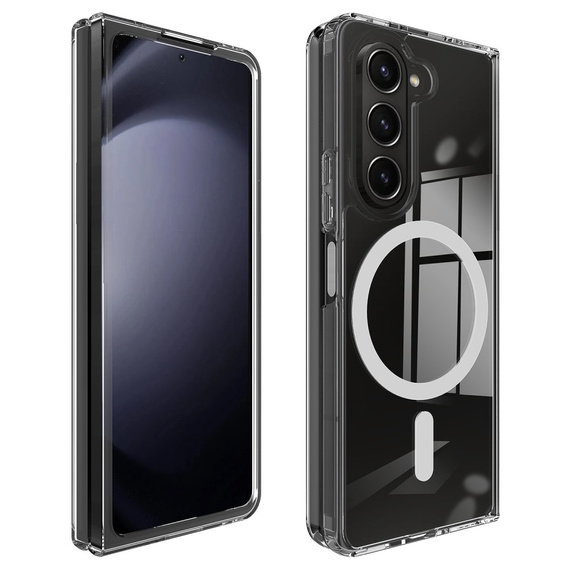 Etui do Samsung Galaxy Z Fold6 5G, Fusion Hybrid, do MagSafe, przezroczyste