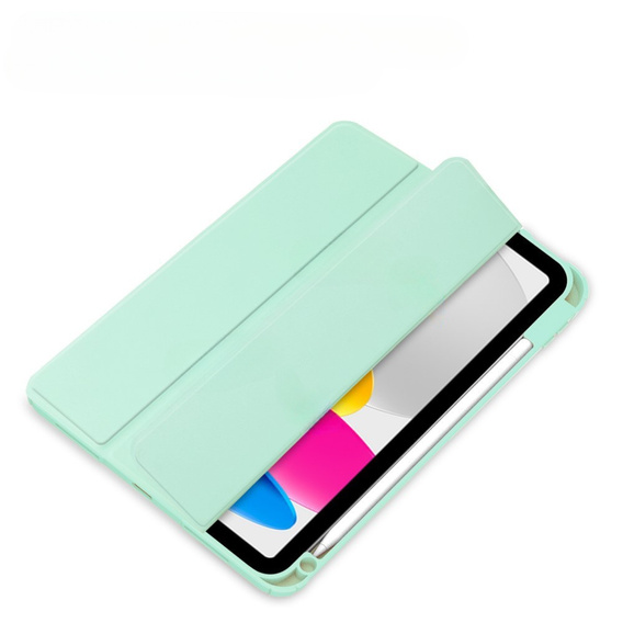Etui do iPad 11" 2025 A16 (11 gen.) / iPad 10.9" 2022 (10 gen.), Smartcase Hybrid, z miejscem na rysik, zielone