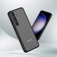 Etui do Samsung Galaxy S24, Fusion Hybrid, z ochroną aparatu, przezroczyste / czarne
