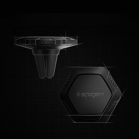 Uchwyt Samochodowy SPIGEN QS11,  Air Vent Magnetic Car, Black