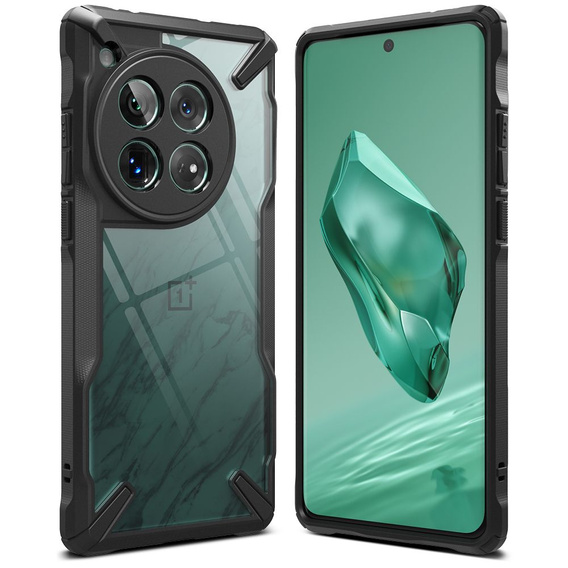 Etui Ringke Fusion X przezroczyste / czarne do OnePlus 12 5G