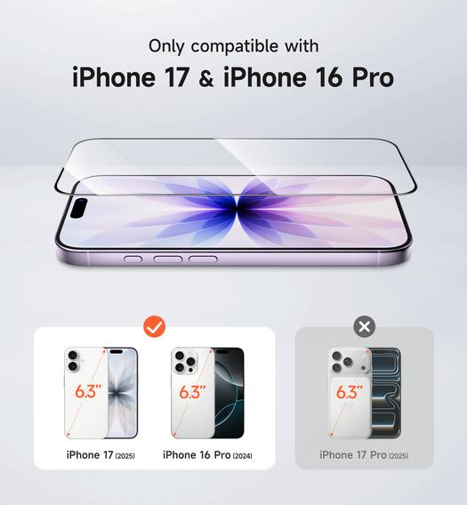 2x Szkło hartowane SURITCH do iPhone 17 / 16 Pro