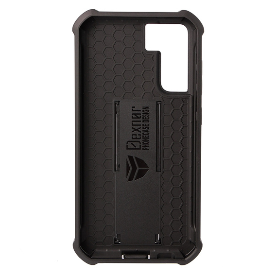 Etui pancerne do Samsung Galaxy S21 FE, Dexnor Full Body, czarne