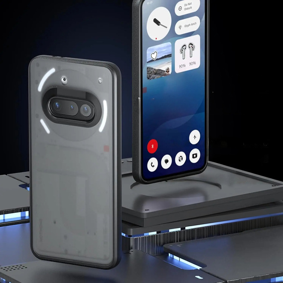 Etui do Nothing Phone 3A, Fusion Hybrid, przezroczyste / czarne