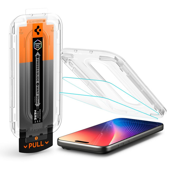 Szkło hartowane Spigen do iPhone 17 Pro Max / 16 Pro Max , Glas.tR "EZ Fit Pro", Clear