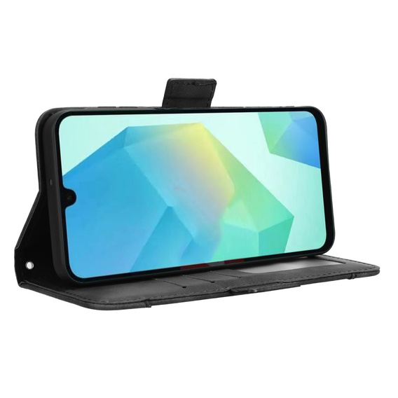 Etui z klapką do Oppo Reno 14F, Card Slot, portfelowe, czarne