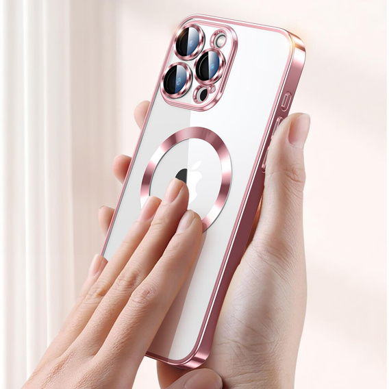 Etui do iPhone 11 Pro, Electro MagSafe, różowe + Szkło na ekran