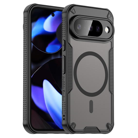 Etui pancerne do Google Pixel 10, do MagSafe, matowe, czarne