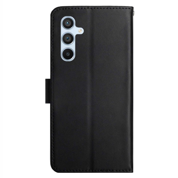 Etui z klapką do Samsung Galaxy A35 5G, Nappa Texture Wallet, czarne