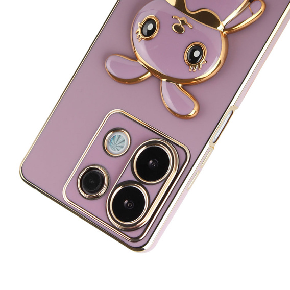 Etui do Xiaomi Redmi Note 13 Pro 5G, Rabbit, fioletowe + Szkło Hartowane 9H