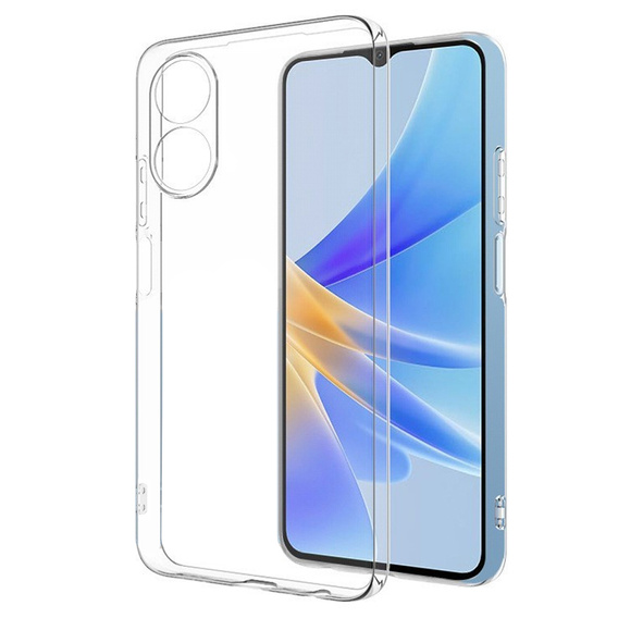 Etui cienkie do Oppo A17, Slim, przezroczyste