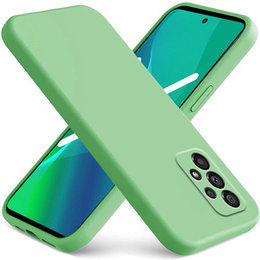 Zestaw Etui Silicone Lite do Samsung Galaxy A53 5G, Zielone + Szkło